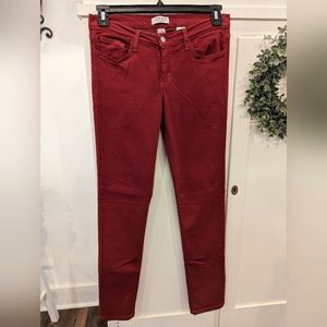 Judy Blue burgundy jeans skinny straight leg size 11